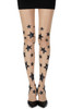 Zohara Tights Shooting Stars Skin Sheer Print Tights -1