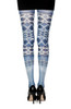 Zohara Tights Sea World White Print Tights -2