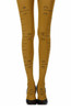 Zohara Tights Tape Measure Mustard Print Tights -1