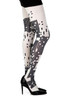 Zohara Tights Game Boy Cream Print Tights -4