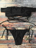 Unbranded Crossover Lace-Up String Bikini Set