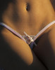 Fearless & Fun Crotchless Lace-up Thong Lite Pink Ribbon