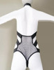 Fearless & Fun Faux Leather and Fence Net Body