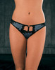 Fearless & Fun Lace Panties Black/Blue