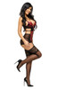 Beauty Night Evangelina Chemise Black/Ruby3