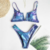 Other Brands Sexy Shiny Micro Bikini Set #2338