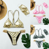 Other Brands Shiny Trikini Swimsuit & Face Mask #9654