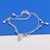 Other Brands Heart Anklet Double Chain #2705