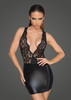 Powerwetlook And Lace Minidress W/Deep Neckline On The Back2