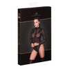 Noir Handmade Zipped Tulle Body With Embroidery3