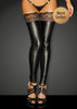 Noir Handmade Powerwetlook Stockings With Siliconed Lace Superstar1