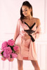 Other Brands Ariladyen Sexy Robe Pink W/Panty