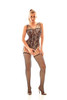 Anais Leisha Patterned Bodystocking Black