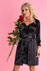 Other Brands Edelina Sexy Robe Black