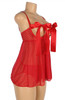 YesX Sexy Red Polka Dot Babydoll Set