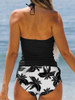 Other Brands Coconut Halter Neck Tankini Set