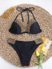 Other Brands Sexy Halter High Waist Black Bikini 