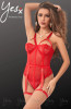 Red Bodysuit W/Adjustable Suspender5