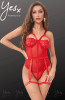 Red Bodysuit W/Adjustable Suspender3