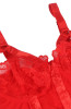 Red Plus-Size Bodysuit W/Adjustable Suspender5