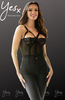 Elegant Black Bodysuit W/Adjustable Suspender 7