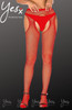Red Fishnet Crotchless Tights6