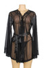 Black Stunning Floaty Dressing Gown 10