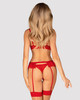 Chilisa Sexy Red Bra, Garter Belt, Thong 2