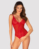 Chilisa Spicy Red Crotchless Teddy 1