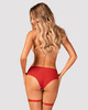 Belovya Sexy Red Panties W/ Detachable Garters 2