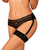 Lanelia Spicy Black Crotchless Panties W/ Garters7