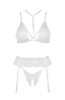Noemi Open Thong Garter Belt Lingerie Set - 12