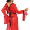 Valentina Sensual Lace Robe Peignoir-3