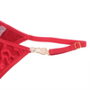 Sexy Red Hollow Cut Halter Bra Set  8