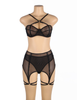 YesX Three Piece Mesh Bra Set 7