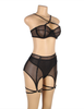 YesX Three Piece Mesh Bra Set 8