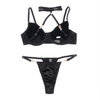 YesX Hollow Cut Halter Bra Set 12