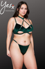 YesX Plus Size Hollow Cut Halter Bra Set 2