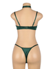 YesX Plus Size Hollow Cut Halter Bra Set 6