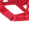  YesX Red Hollow Cut Halter Bra Set Plus Size 8