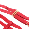  YesX Red Hollow Cut Halter Bra Set Plus Size 10