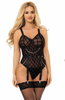 YesX Plus Size Patterned Bodysuit with Chain Detail9