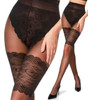 Adrian Mylene Patterned Tights High Panties #8