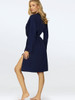 Bathrobe DKaren - Navy Blue 2