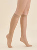 Knee highs socks Gabriella - Beige 1