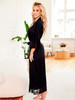 Long bathrobe Kalimo - Black 2