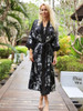 Long bathrobe Kalimo - Black 3