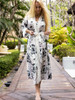 Long bathrobe Kalimo - White 1