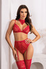 Beauty Night Cristalyn Lingerie Set Cherry Red BN6756 product image 1
