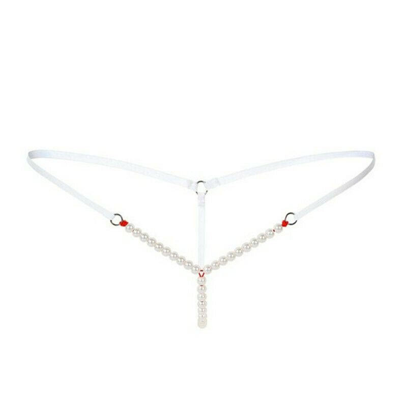 G-String with Stimulating Pearl String - Bettie Page G-String
